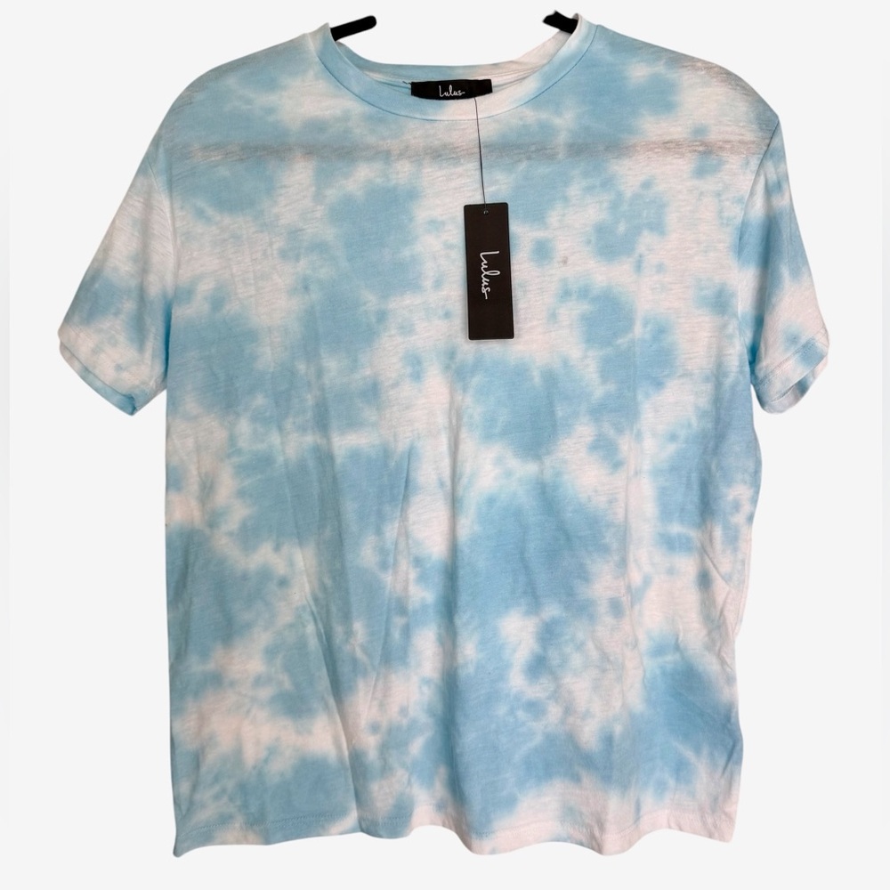Lulus Oversized Crewneck Tie-Dye T-Shirt Size Small